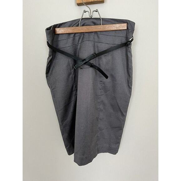 H&M Pencil Gray Belted Skirt Professional Midi Skirt Office Wear,‎ Career - Picture 8 of 8